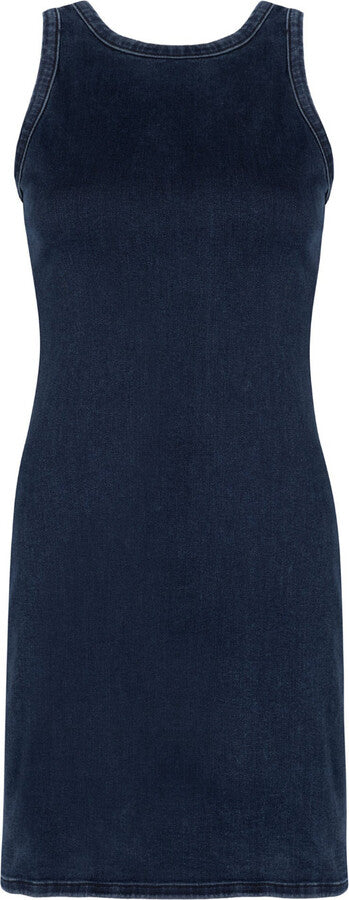 Pearl The Racer Back Mini Dress in I've got the blues baby