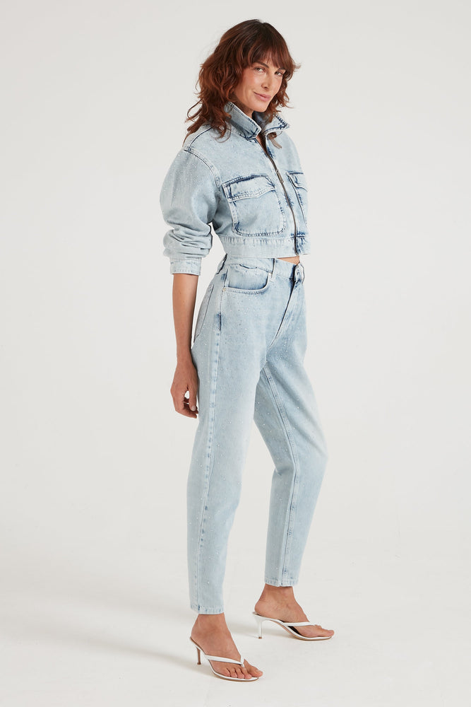 Edith The High Rise Barrel Leg in On The Run