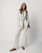 Isla Jacket in Yellow Blue Stripe