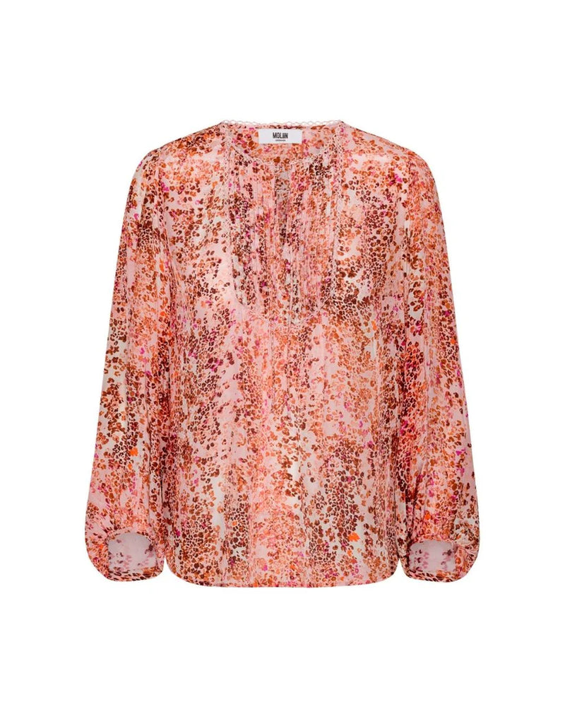 Isla Top in Cambridge Brown Print