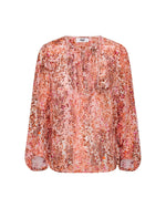 Isla Top in Cambridge Brown Print