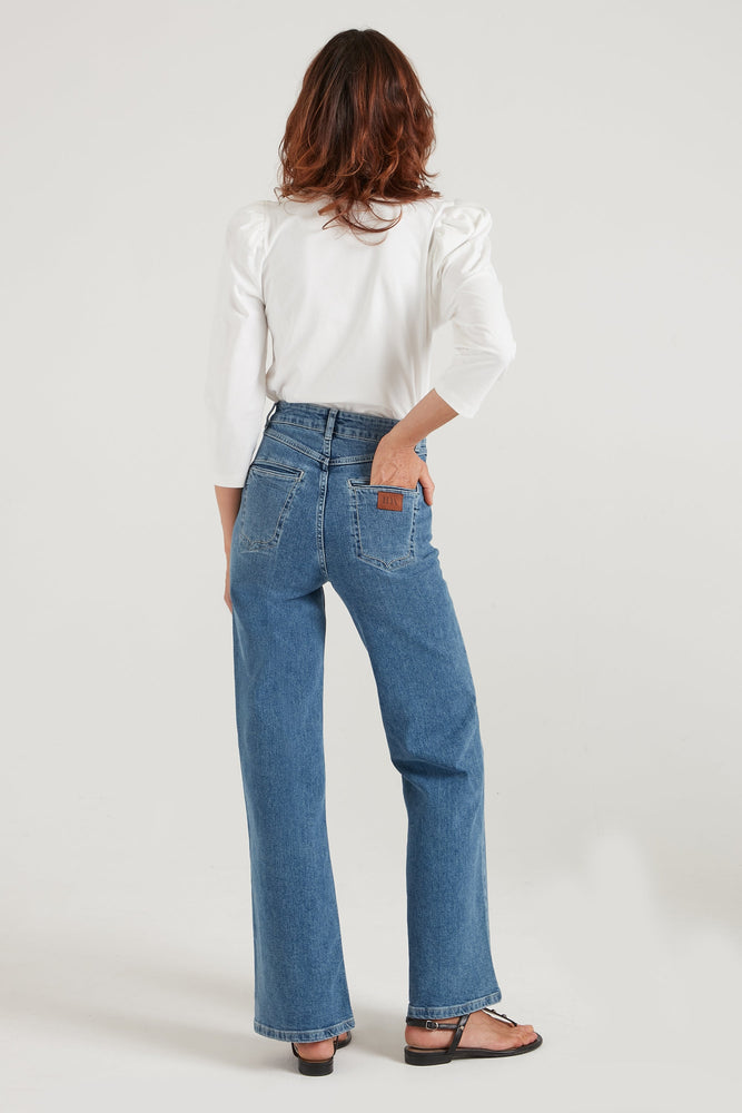 Kate The High Top Patch Pocket Relaxed Wide Leg in Call Me Crazy