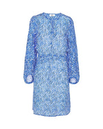 Mercy Dress in Blue Print