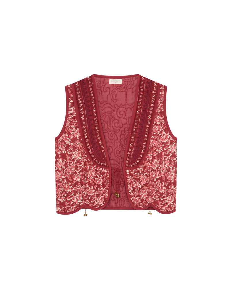 Luna Vest In Ruby