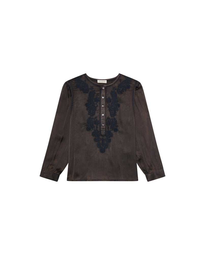 Clotilde Blouse In Mystic Green
