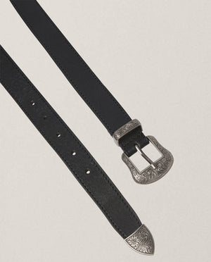 Dakota Belt In Black Silver
