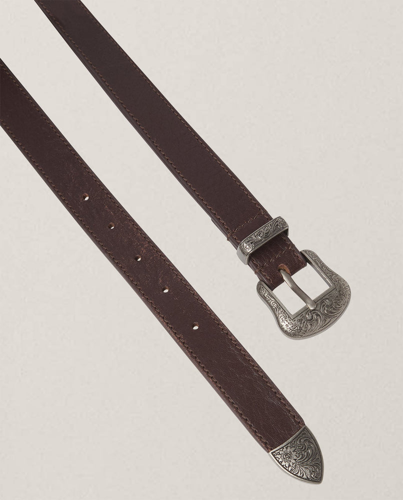 Dakota Belt In Dark Brown