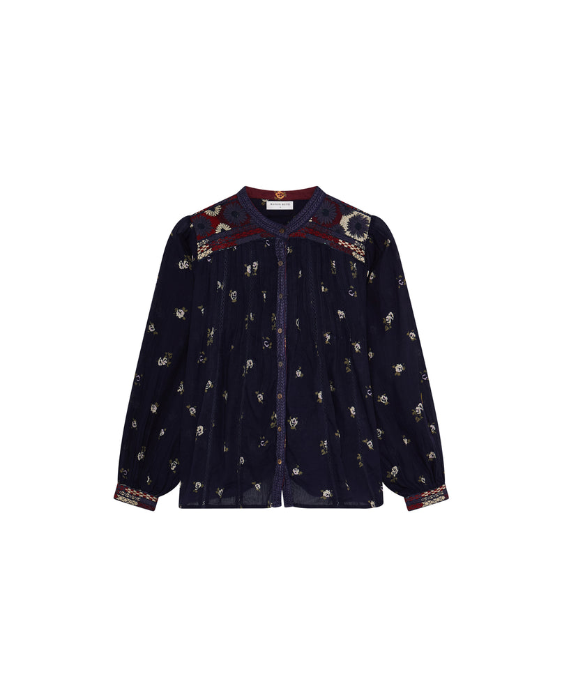 Milla Blouse In Marino