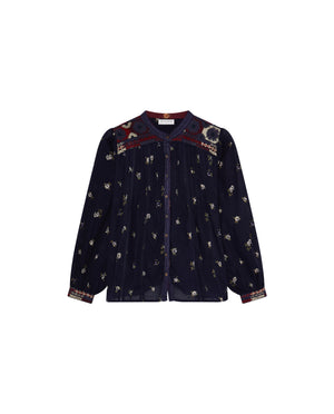 Milla Blouse In Marino