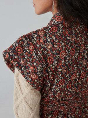 Venus Waistcoast in Saffron Print AW24
