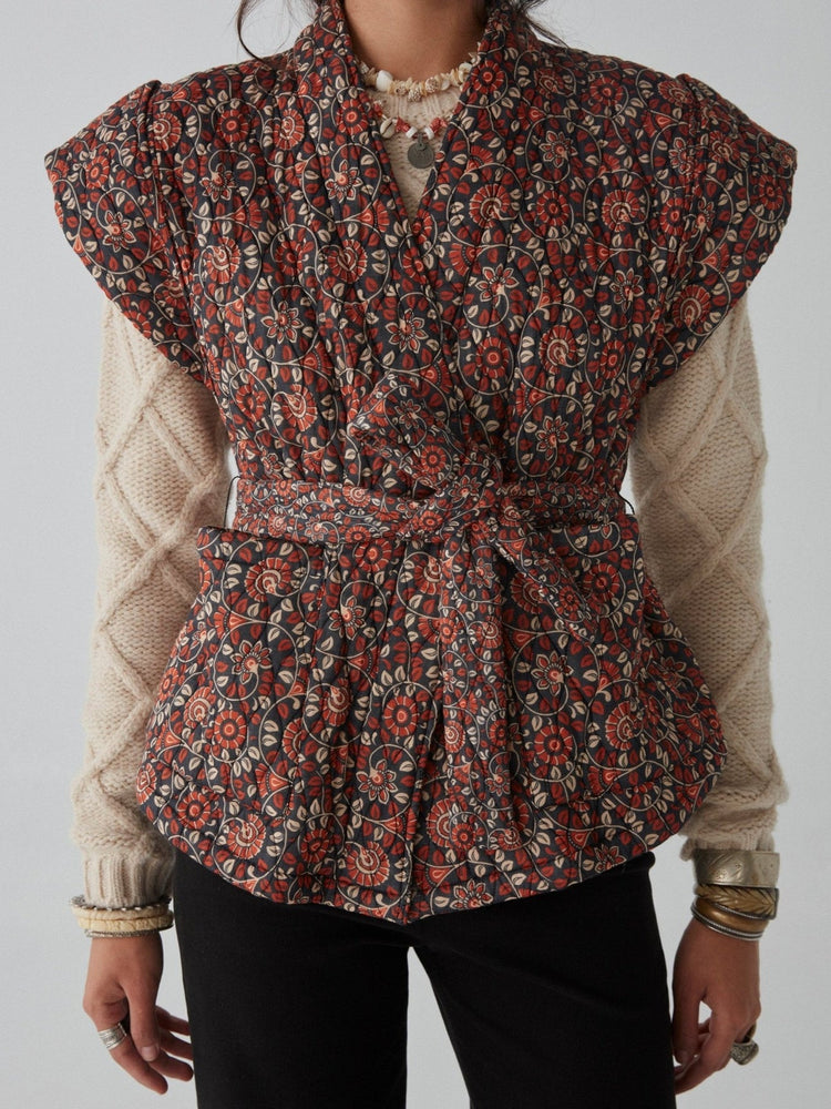 Venus Waistcoast in Saffron Print AW24