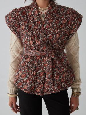 Venus Waistcoast in Saffron Print AW24