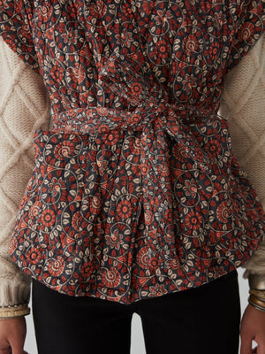 Venus Waistcoast in Saffron Print AW24