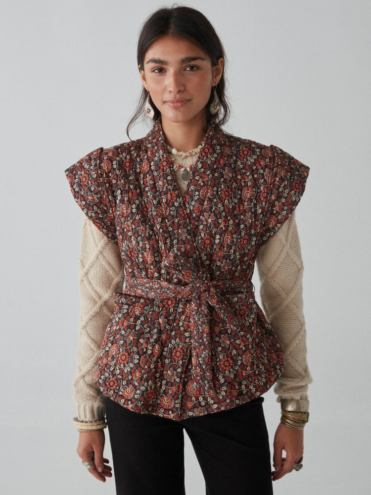 Venus Waistcoast in Saffron Print AW24