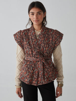 Venus Waistcoast in Saffron Print AW24